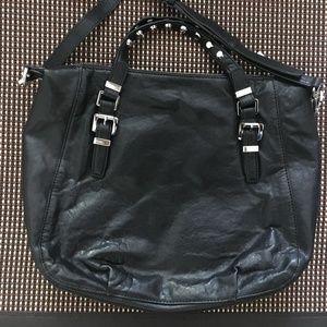 MICHAEL KORS black leather bag